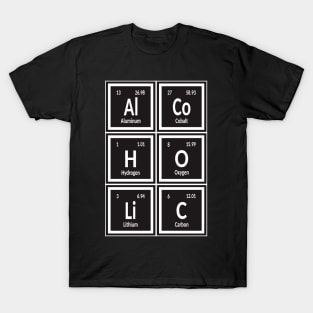 Alcoholic | Periodic Table T-Shirt